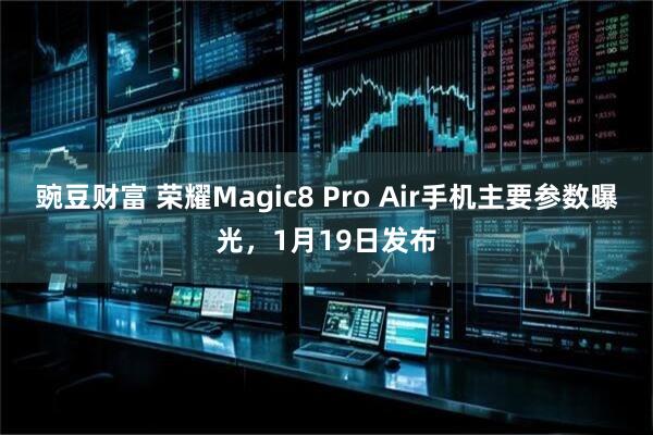 豌豆财富 荣耀Magic8 Pro Air手机主要参数曝光，1月19日发布